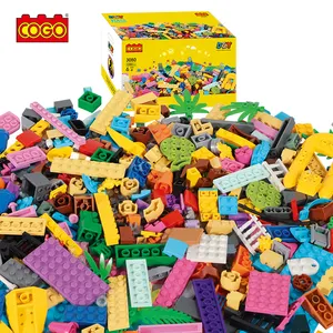 COGO Kids Blocks Toys 1200 Pcs DIY Random Assembly Building Blocks Compatible Block Building Toys Set For Boys Girls