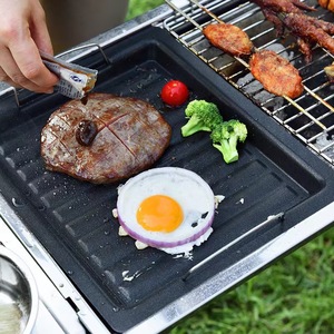Custom 30cm Rib Lines Kitchen Thickened Turkey <strong>Enamel</strong> Baking <strong>Pan</strong> Skillet <strong>Frying</strong> <strong>Pan</strong> BBQ <strong>Grill</strong> Tray Enameled Baking Tray Plate - Product Image 4