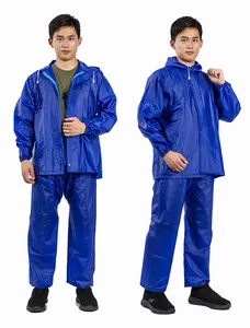 Raincoat Fabricantes Scratch-Resistant Multi-Purpose 0.2mm PVC Impermeável Raincoat For Highway Maintenance Traffic Dutyw2