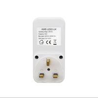İngiltere Çift Kontrollü USB Zamanlayıcılı Priz, Akıllı Zaman Kontrol Prizi, Mutfak İçin Çok Fonksiyonlu Güvenlik Prizi. Priz ve Soket.