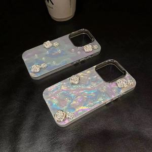 Moda Glitter pearly-parlaklık saydam kabuk desen telefon <span class=keywords><strong>iPhone</strong></span> için kılıf Xr X Xs Max 7 8 11 12 13 14 15 16 17 artı Pro Max - Product Image 6