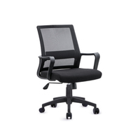 Chaise de bureau moderne à hauteur réglable à prix abordable avec dossier en maille pivotant, confortable et optionnelle avec fonction rafraîchissante