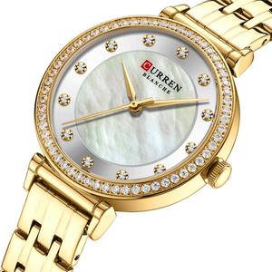 9087 Luxury Fashion Business Simple Alloy Stainless Steel Band 3BAR Waterproof Quartz Movement Sport Women's <b>Small</b> Dial Watch - Product Image 2