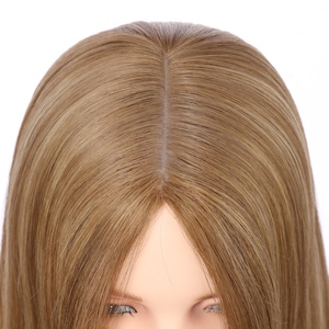 Perruques frontales en cheveux humains vierges chinois en gros, base en soie transparente, respirantes, longues et d'apparence naturelle - Product Image 4