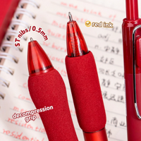 Stylo gel rouge pomelo, pointe ST, marqueur rouge pour le marquage, fournitures scolaires, papeterie créative en gros