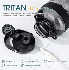 Borraccia Ecologica di Grande Capacità in Materiale Tritan - Bottiglia Sportiva con Design a Cannuccia per Uomini e Donne, Direttamente dalla Fabbrica - Product Image 5