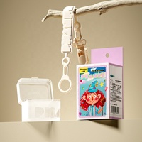 Chupetes masticables para dentición de bebé Chupetes de silicona coloridos con clase Chupete de color personalizado a granel con estuche