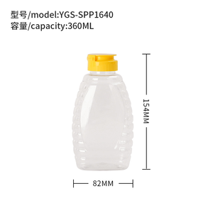 Rõ ràng nhựa mật ong jar, 10oz rỗng bóp mật ong chai container, mật ong container Dispenser với <span class=keywords><strong>Flip</strong></span>-<span class=keywords><strong>Top</strong></span> nắp cho mật ong lưu trữ - Product Image 4