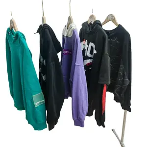 Hot sale used clothes hoodies comfortable stylish men's hoodies second hand hoodies of any size color