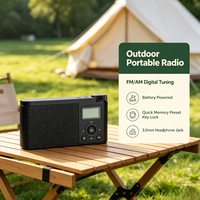 Radio Digital Portabel FM/AM dengan ATS Auto Scan, Lampu Latar LCD, Jam Alarm & Pengatur Waktu Tidur