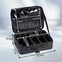 Étui de maquillage en Nylon professionnel bandoulière réglable sac cosmétique Portable pour ongles accessoires de coiffure stockage de maquillage