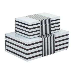 Set di scatole decorative con coperchio per gioielli e oggetti di valore, decorazioni moderne per la casa, organizzazione funzionale - Product Image 2