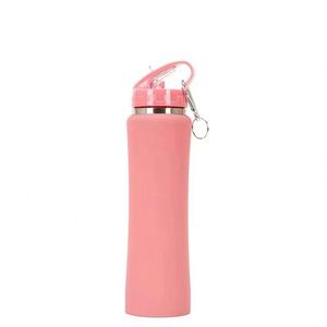 Custom Printed Vacuum Insulated <b>Sports</b> <b>Water</b> <b>Bottle</b> 600ml 750ml Stainless Steel Straw Lid Matte Portable for Camping Gym - Product Image 5