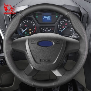 Accessoires d'intérieur housse de volant de voiture en cuir véritable pour <span class=keywords><strong>Ford</strong></span> 2019 <span class=keywords><strong>Transit</strong></span> <span class=keywords><strong>Connect</strong></span> Wagon - Product Image 6