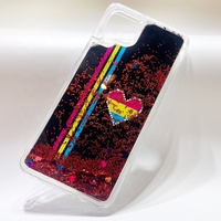 Pour iPhone 14 pro max 15 11 12 étui eau paillettes liquide Quicksand Transparent quatre coins conception anti-chute pour femme étui de téléphone