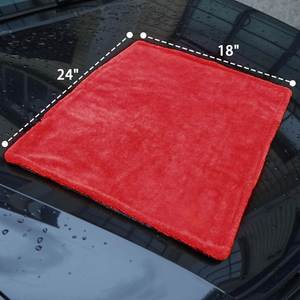 Serviettes de lavage de voiture en microfibre torsadée sans bords, double séchage, 1400 g/m², séchage rapide, pour la maison et l'auto, super absorbantes - Product Image 3