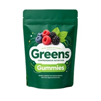 Gummies de légumes verts : Superaliment naturel pour la santé, soutien énergétique et immunitaire, boost quotidien de légumes verts, probiotiques, emballage privé