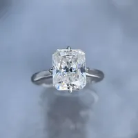 Bague de mariage MuShan en argent sterling 925 avec diamant Moissanite couleur D VVS1 pour femme, bijoux fins brevetés MST