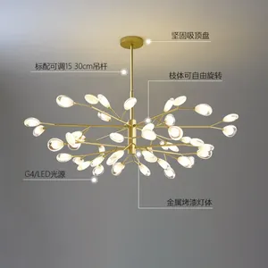 Nordic moderno ramo di lucciola lampadario a soffitto lampada a sospensione G4 luci a Led casa Baby Room camera da letto soggiorno Decor Fixtures - Product Image 6
