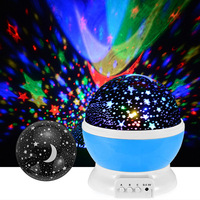 Décoration Intérieure Projecteur Veilleuse 3D Laser Lune et Étoiles pour Chambre d'Enfant