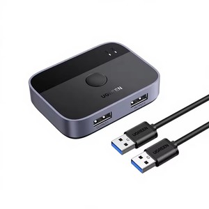 <span class=keywords><strong>Commutateur</strong></span> KVM USB 3.0 UGREEN <span class=keywords><strong>2</strong></span> entrées <span class=keywords><strong>2</strong></span> sorties, <span class=keywords><strong>2</strong></span> ports, double moniteur, affichage étendu, séparateur <span class=keywords><strong>HDMI</strong></span>, matrice KVM pour <span class=keywords><strong>PC</strong></span>, TV, ordinateur portable - Product Image 1