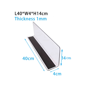 Diviseur d'étagère en plastique transparent sur mesure, espaceur magnétique pour étagère, espaceur de présentation en PET/PVC, organisateur d'étagère pour armoire ou commerce de détail - Product Image 4