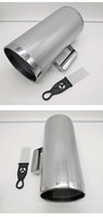 Instrumento de Percusión Guiro de Aluminio Metálico al por Mayor con Raspador