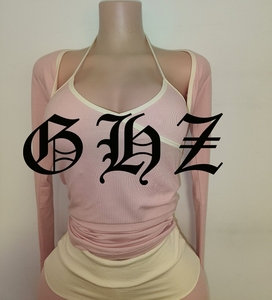 Nuovi Arrivi: Completo Donna Personalizzato in Cotone con <span class=keywords><strong>Bolero</strong></span>, Top Corto e Pantaloni a Zampa Pieghevoli - <span class=keywords><strong>Abbigliamento</strong></span> Femminile - Product Image 6