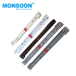 Ray Trượt Cầu Vồng Mạ Thép Kiểu Ống Lồng, Phụ Kiện Nội Thất Nhà Bếp Ray Trượt Ngăn Kéo - Product Image 1