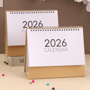 KOUZIO Factory Customized Wholesale Promotional Gift Business Wall Calendar Spiral Binding Table Desk Calendar for Home Office