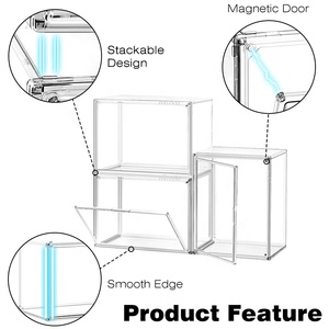 DAYOOH Étagère de présentation transparente pour figurines d'anime, boîte de présentation de figurines en acrylique empilable, pliable et anti-poussière - Product Image 3