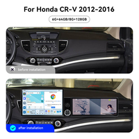 ZWNAV Pantalla de 13.1"+12.3" para Honda CRV 2012-2016, Unidad Principal Android 13 con Carplay, DSP, GPS, Multimedia, Radio para Auto, Estéreo OEM