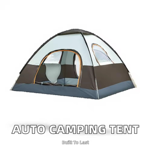 Tente de camping extérieure entièrement automatique, une chambre, quatre saisons, pliable, portable, grand espace, imperméable, isolante thermiquement, pour voyage et parc - Product Image 2