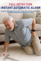 Montre connectée 4G pour personnes âgées avec fonction de détection de chute SOS, appel bidirectionnel, étanche IP67 et rappel de médicaments