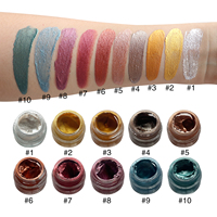 Markenlose Vegane Chamäleon-Pigment Schimmer Augencreme Lidschatten Glitzer Augenschatten Glanz-Creme Jelly Highlighter Gel-Form Farbige Schminke