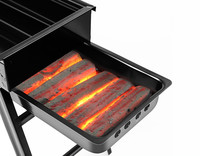 CHRT Mini support Commercial Portable, Machine de barbecue en acier inoxydable avec charbon de bois