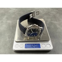 Hochwertige wasserdichte mechanische Uhr 40mm DDF Fabrik 330 Uhrwerk 5167 dunkelblaue Taucheruhr mit blauem Armband