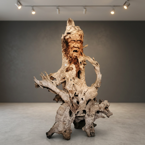 Estatua de Fantasma de Madera Tradicional Hecha a Mano, Figura de Arte Tallada en Madera para Decoración del Hogar, Regalo de Inauguración y Boda - Product Image 3