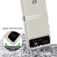 Vente chaude Transparent Clair Antichoc Dur PC Souple TPU Téléphone Portable Cas Pour Motorola Moto Razr 2023 Z Flip 5 4