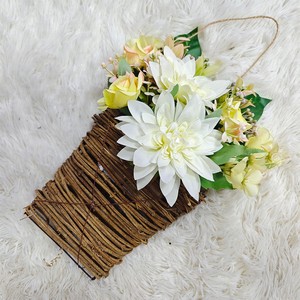 Cesta de flores para decoração de casa, novidade de produtos para portas e corredores, cestas de flores pequenas de margaridas brancas, simulação de primavera 2024, novidade - Product Image 6