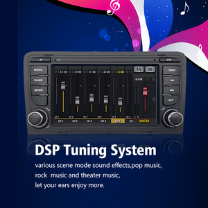 نظام صوتي للسيارة بشاشة لمس 7 بوصة ثنائي الدين لأودي A3 8P مع كاربلاي وأندرويد 13 وصوت عالي الدقة وضمان لمدة سنة - Product Image 6