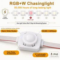 Lumières de Noël permanentes Gouly Morden Design IP68, source de lumière ponctuelle LED UCS7604 pour l'éclairage des fêtes avec contrôle Wi-Fi Cloud