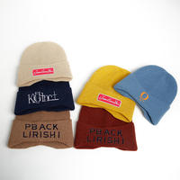 Casquettes d'hiver de style streetwear pour designer, avec logo personnalisé, bonnets noirs, broderie de logo personnalisé