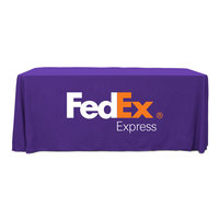 Housse de table personnalisée pour stand extérieur, impression couleur CMYK par sublimation, nappe graphique personnalisée