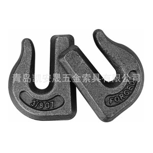 Crochet de grue Kai Ansheng G70 forgé et soudé, demi-crochet 22 mm en acier au carbone, équipement de levage pour l'industrie lourde - Product Image 3