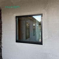 Ventanas de Vidrio Aislante Francesas de Aluminio Personalizadas Huasin NFRC para Casas y Villas, Ventana Panorámica Fija de Aluminio