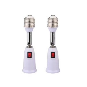 Extensor <span class=keywords><strong>de</strong></span> Enchufe con Adaptador <span class=keywords><strong>para</strong></span> 2 Bombillas, Luz Blanca, 360°, 2 en 1 °   Portalámparas E26/E27 con Brazos Ajustables y Giratorios <span class=keywords><strong>para</strong></span> Ventiladores <span class=keywords><strong>de</strong></span> <span class=keywords><strong>Techo</strong></span> - Product Image 3