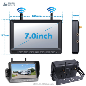 Telecamera di Retromarcia Wireless con Schermo HD da 7 Pollici, Custodia Magnetica Impermeabile IP67, Scheda TF da 128GB e <span class=keywords><strong>Batteria</strong></span> da 10000mAh - Product Image 2