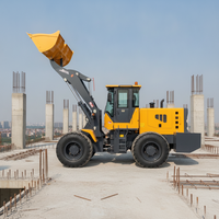 Chargeuse sur pneus diesel de 3 tonnes, chargeuse frontale avec moteur turbo 4 cylindres pour la construction