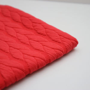 Tissu en poly-rayonne et élasthanne jacquard double de luxe pour robes et vêtements de filles, poids lourd, doux et confortable - Product Image 1